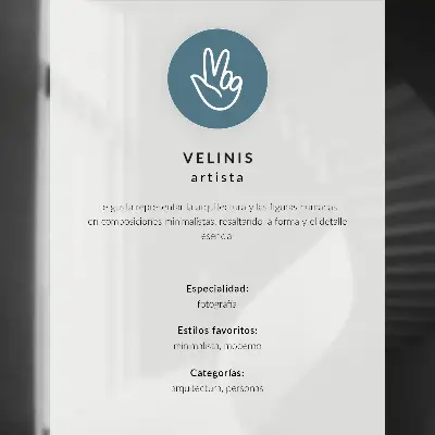 Poster zwart silhouet achter een glazen frame in grijs minimalisme
