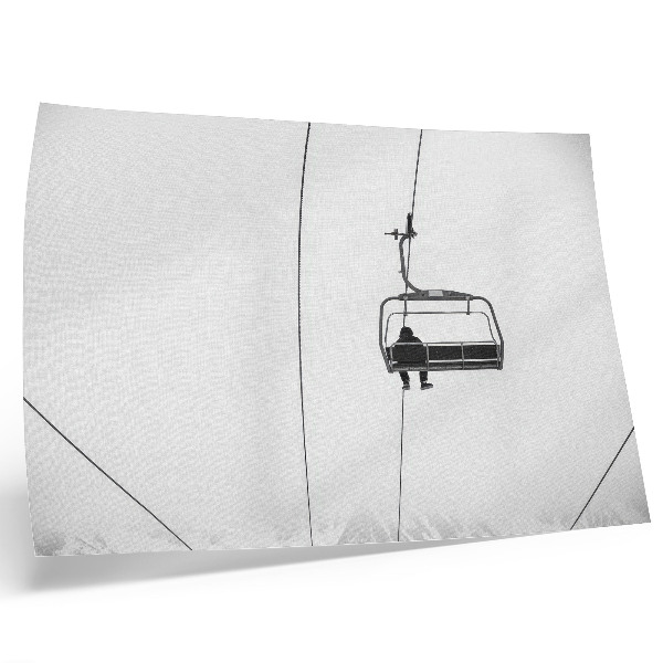 Stijlvolle wandposter Minimalisme, eenzaamheid, rust, winterlandschap