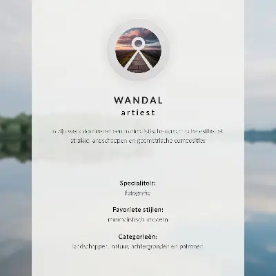 Stijlvolle wandposter met een minimalistisch winterlandschap in een sfeer van eenzaamheid en rust