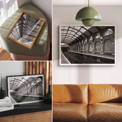 Stijlvolle wandposter De elegantie van stedelijke architectuur, licht en schaduw