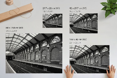 Stijlvolle wandposter De elegantie van stedelijke architectuur, licht en schaduw
