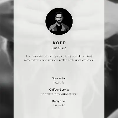 Stijlvolle wandposter met een minimalistisch ontwerp, felle kleuren en een rustgevende afbeelding van muziek bij de deur