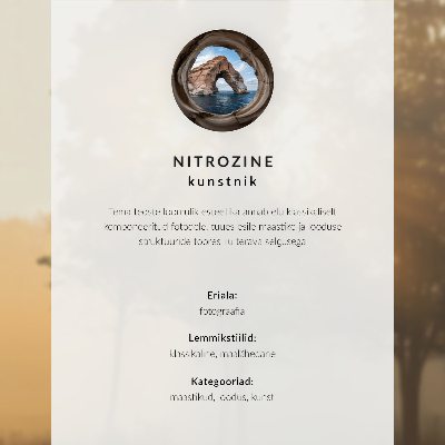 Moderne decoratieve poster Herfstkleuren, meer, vredige sfeer, harmonie