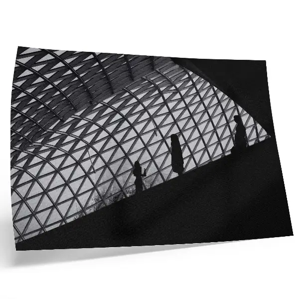 Poster modern silhouet met contrast