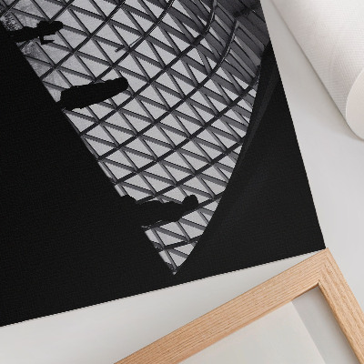 Poster Modern daksilhouet contrast