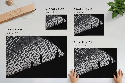 Poster modern silhouet met contrast