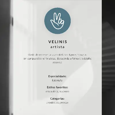 Poster minimalistisch silhouet met sterke schaduwen in een moderne ruimte
