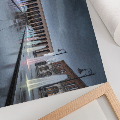 Moderne decoratieve poster Fonteinen en architectuur moderne verlichting