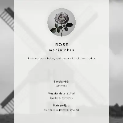 Poster zwart-witte windmolen in een veld met paarden