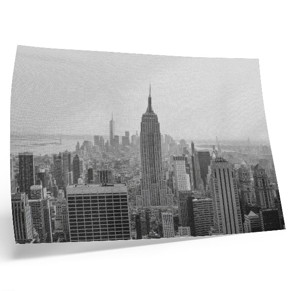 Poster Modern zwart-wit metropoolpanorama