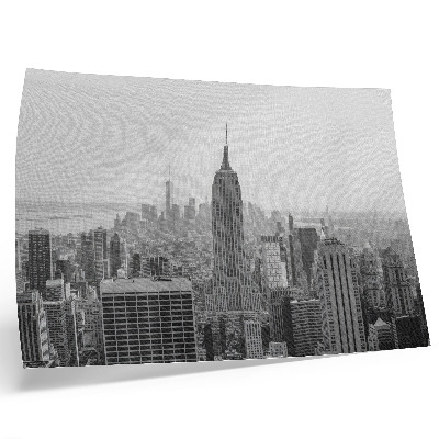 Poster Modern zwart-wit metropoolpanorama