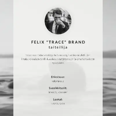 Moderne decoratieve poster met een harmonieus monochroom contrast van een appel aan een tak