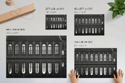 Poster Symmetrie, reflectie, architectonische elegantie, harmonie