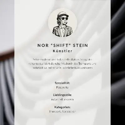 Poster moderne symmetrie met een contrast van geel en blauw