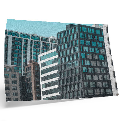 Stijlvolle wandposter Moderne gebouwen, glas, geometrie, harmonie