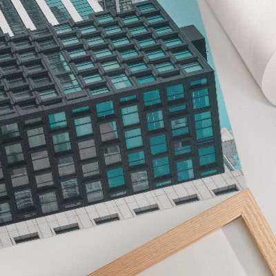 Stijlvolle wandposter Moderne gebouwen, glas, geometrie, harmonie