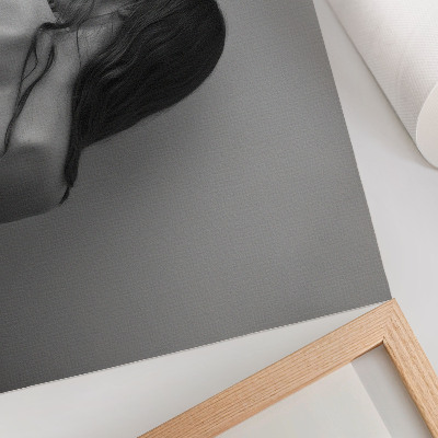 Moderne decoratieve poster De minimalistische charme van figuren in zwart-wit.