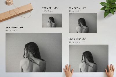 Moderne decoratieve poster De minimalistische charme van figuren in zwart-wit.