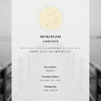 Moderne decoratieve poster eenzame figuur op een pier in de mist