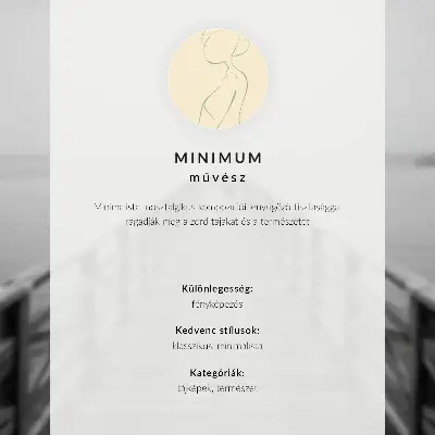 Moderne decoratieve poster eenzame figuur op een pier in de mist