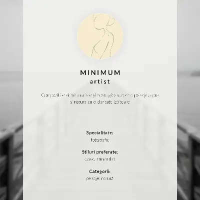 Moderne decoratieve poster eenzame figuur op een pier in de mist