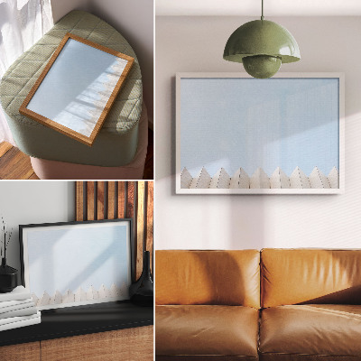 Moderne decoratieve poster Moderne architectuur met minimalistische lijnen