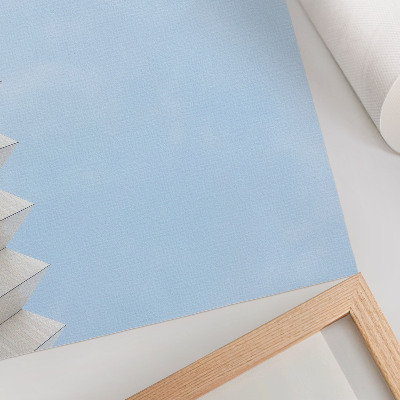 Moderne decoratieve poster Moderne architectuur met minimalistische lijnen