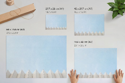 Moderne decoratieve poster Moderne architectuur met minimalistische lijnen