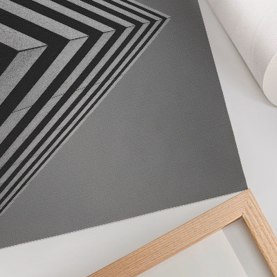 Moderne decoratieve poster Symmetrie, lijnen, monochromatisme, dynamische compositie