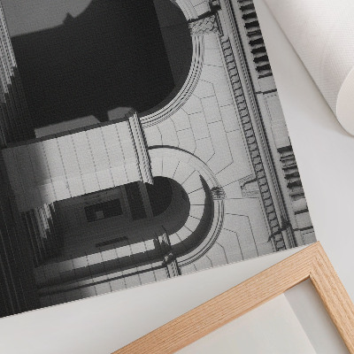 Poster Elegante architectuur, klassieke bogen, schaduwen