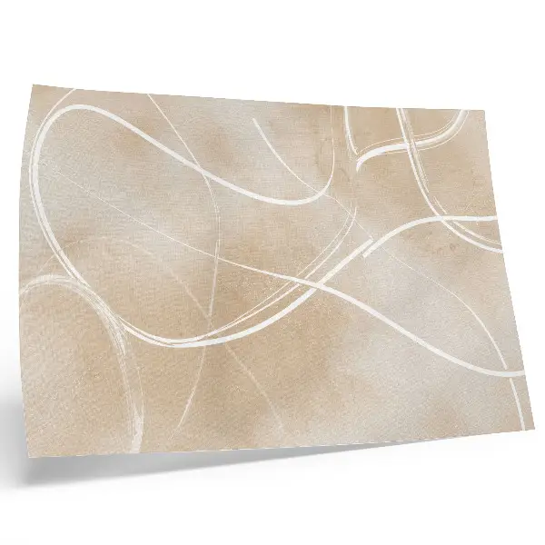 Poster harmonieuze lijnen, delicate kleuren en rust