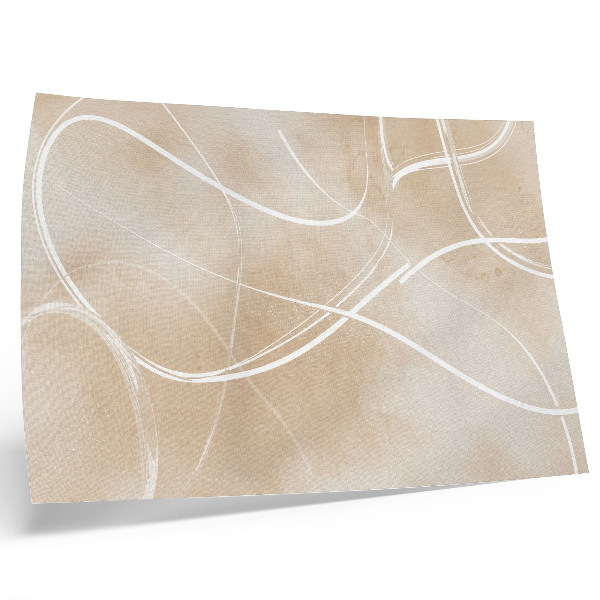 Poster Harmonieuze lijnen, delicate kleuren, rust