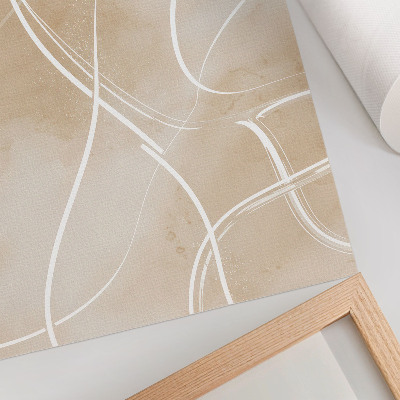 Poster Harmonieuze lijnen, delicate kleuren, rust