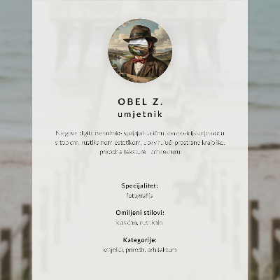 Stijlvolle wandposter Een brug in de mist over een rivier in een groene omgeving.