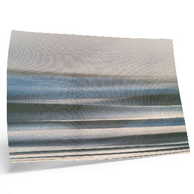 Poster Fijne pastelkleurige golven in blauwe tinten