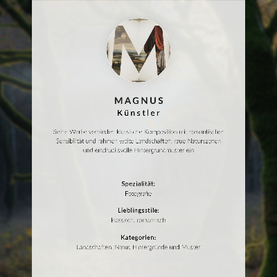 Moderne decoratieve poster Een vredig meer te midden van groene bergen.