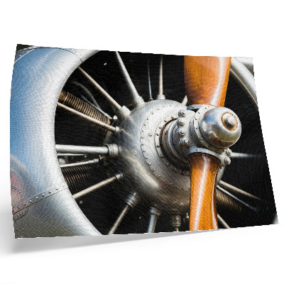 Moderne decoratieve poster Metalen propelleronderdelen, industriële look
