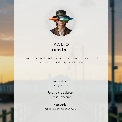 Moderne decoratieve poster Een schilderachtig landschap met een lantaarn en een kronkelende weg in de nacht.