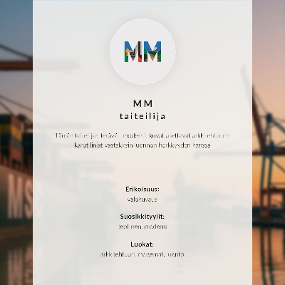 Moderne decoratieve poster Havenkranen in de atmosfeer weerspiegeld in het water