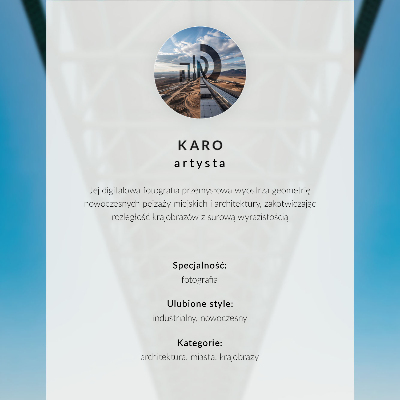 Poster Brug en stad in de schemering met de fonkelende stadslichten