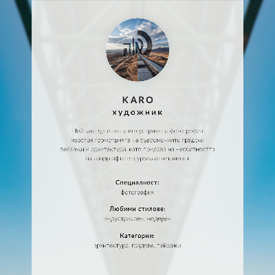 Moderne decoratieve poster Moderne architectuur met een waterpad.