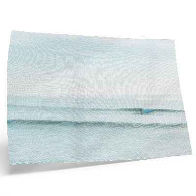 Poster Oceaangolven surfer kalm minimalistisch