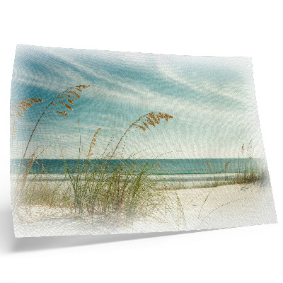 Stijlvolle wandposter Strandgras, oceaan, lucht, rust