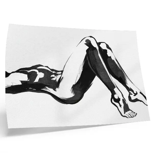 Poster zwart-wit abstracties met harmonie en moderniteit