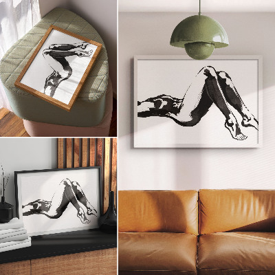 Poster Zwart-wit abstracties harmonie moderniteit