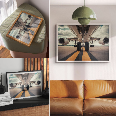 Moderne decoratieve poster Vliegtuiglandingsgestel detailhandel Sky Dynamics