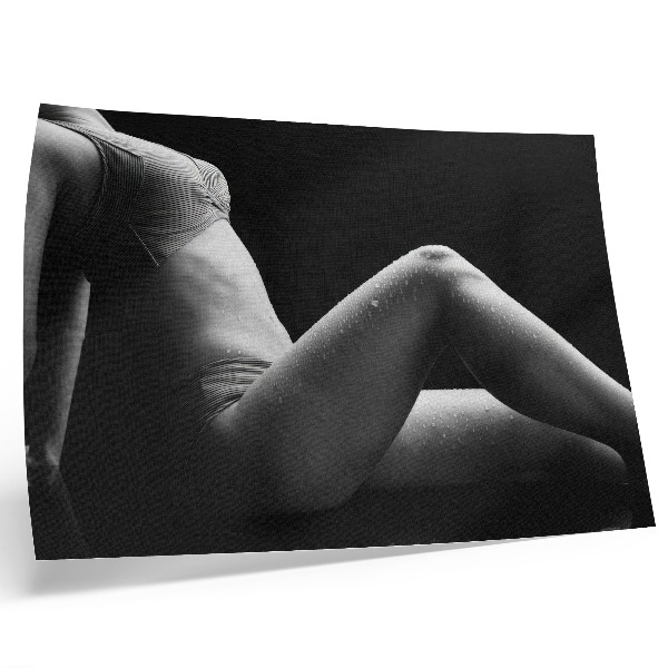 Stijlvolle wandposter Een zwart-wit esthetiek met een harmonieuze compositie.