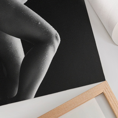 Stijlvolle wandposter Een zwart-wit esthetiek met een harmonieuze compositie.
