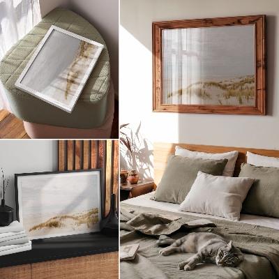 Moderne decoratieve poster Zandstrand minimalisme ruimte rust