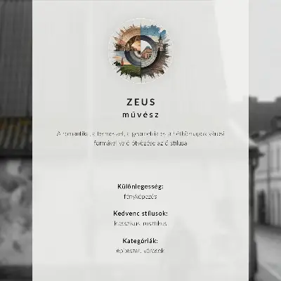Moderne decoratieve poster met een stadsgezicht van een kanaal met een brug, bomen, gebouwen, een fiets en bloemen